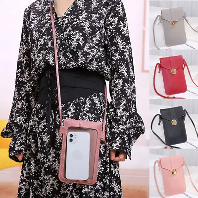 Touch Screen Mobile Phone Bag Mini Purse Wallet Women Crossbody Shoulder Bags UK • £5.89