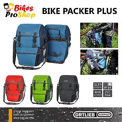 ORTLIEB Bike Packer PLUS (Pair) - Bike Bicycle Panniers Bags GERMANY • $254.95