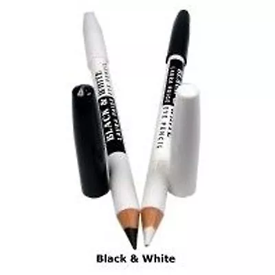 Saffron Black & White Eyeliner Pencil 2 In 1 Soft Kohl Eye Liner Double • £3.35