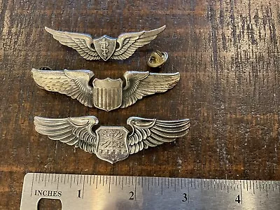 Original Vintage Us Military Aviation Wings Lot Of 3 • $49.77