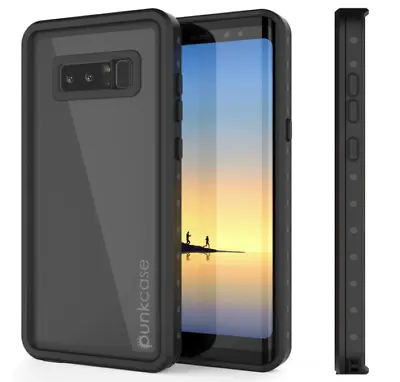 Samsung Galaxy Note 8 IP68 Waterproof Case PunkCase Studstar Series-Black • £27