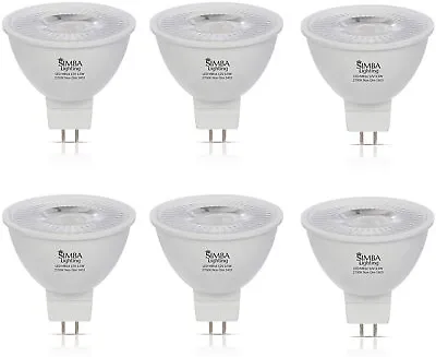 [6 Pack] LED MR16 3.5W 12V 20W Halogen Replacement Bulbs GU5.3 Bi-Pin 2700K • $19.95