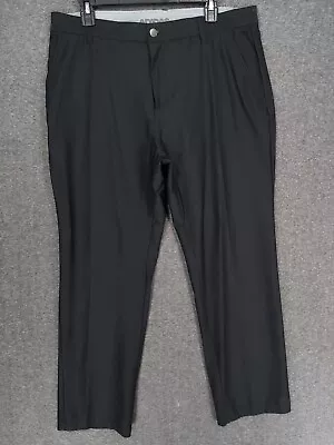 Adidas Ultimate 365 Golf Pants Mens 36x30 Black Flat Front Elastic Waist • $21.88