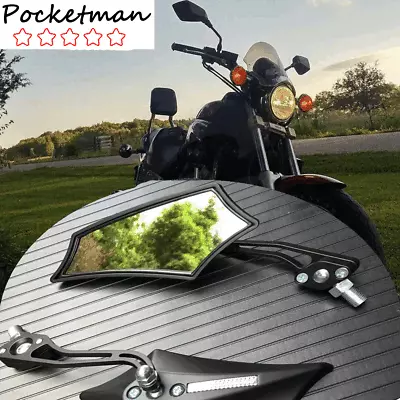 Pair 8mm 10mm Universual Motorcycle Mirror Scooter E-Bike Rearview Side Mirrors • $16.39