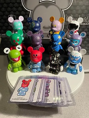 DISNEY VINYLMATION PARK #1 FULL SET WITH CARDS BOXS & CASE *Free Shipping* Rare • $900