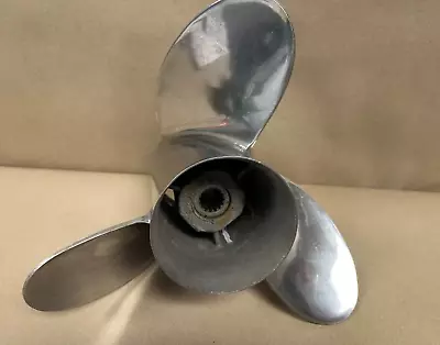 Used OEM Mercury Stainless Laser II 3 3/4 X 25 Left-Hand Propeller # 48-16549 • $119