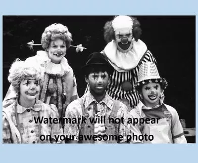 $3.88 • Buy Scary Vintage Creepy Clown PHOTO Freak Halloween Costume Group Car Clowns