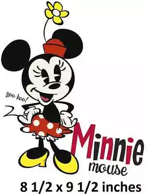 Vintage Minnie Mouse Decal Disney Peel & Stick Wall Art Mickey Sticker Decor Art • $12