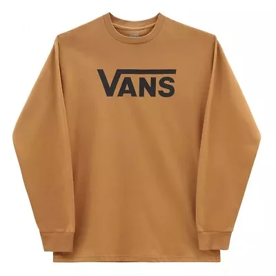 Vans Mens Classic Long Sleeve T-Shirt / Brown / RRP £37 • £17