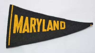 VTG Felt Mini Pennant NCAA MARYLAND TERRAPINS 4 1/2  1936-1938 • $35