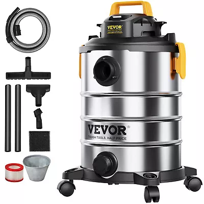 VEVOR 8 Gallon 6 Peak HP Wet Dry Shop Vac Vacuum Cleaner Blower Stainless Steel • $69.99