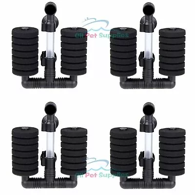 4 PCS Bio Double Sponge Filter  Betta Fry Aquarium Fish Tank XY-2831 • $11.98