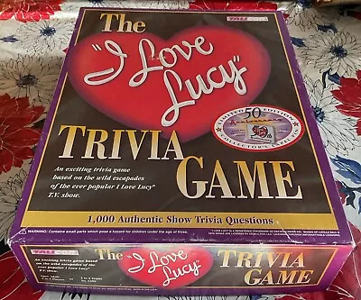 The I Love Lucy Trivia Boardgame Game -1000 Show Questions -Includes A Lapel Pin • $12.99