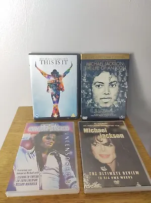 Michael Jackson DVD Bundle Lot X4 Gift Xmas  • £9.99