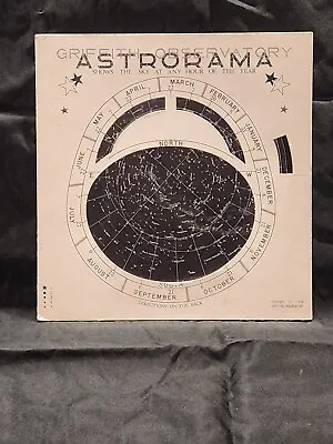 Vintage 1976 Griffith Observatory Astrorama Astronomy Star Sky Chart Map Wheel • $19.99