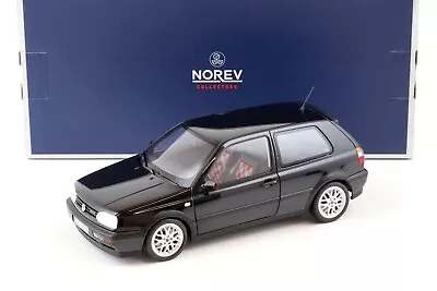 Norev 1996 VW Golf GTI MK3 20th Anniversary Edition Black Metallic 1:18 • $114.99