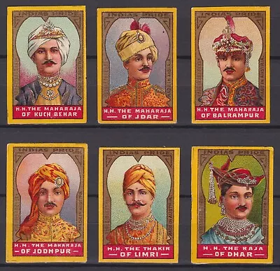 6 Old Glazed Matchbox Labels Austria India's Pride • $16.52