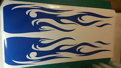 Flame Decal Set Large 11x36  Tribal Graphic Body Car Truck Vinyl Sticker V2 • $16.95