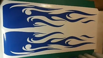 Flame Decal Set Large 12 X 50  Tribal Graphic Body Car Truck Vinyl Sticker V2 • $19.95