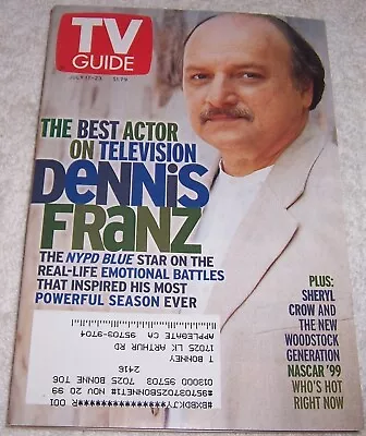 TV Guide Magazine July 17-23 1999 Dennis Franz • $2.99