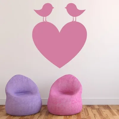 Love Birds Heart Wall Sticker WS-18294 • £14.98