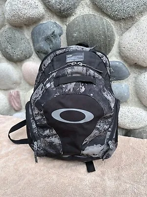 Oakley Tactical Field Gear Backpack Vtg Tiger Camo Gray Black 20-S1242-O Y2K EUC • $98