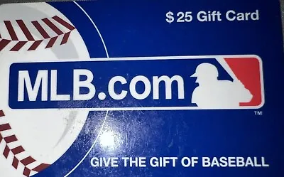 MLB. Com $25.00 Gift Card • $18