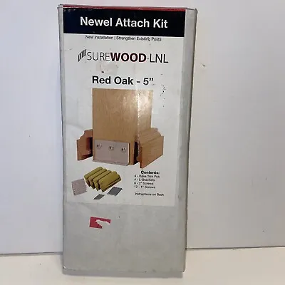 Red Oak 5” Newel Attachment Kit LNL SureWood New 363-755 • $10.95