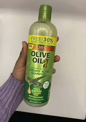 ORS Olive Oil Moisture Restore Creamy Aloe Shampoo 30% More Product 16.25/480 Ml • £8.79