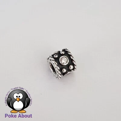 $22 • Buy Authentic Retired Pandora Charm Oxy Crown  Silver Charm With CZs 790221CZ
