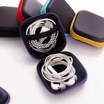 Zipper Holder Case Earphone Bag Headphone Holder Case Storage Box Earbuds Pouch • £2.81