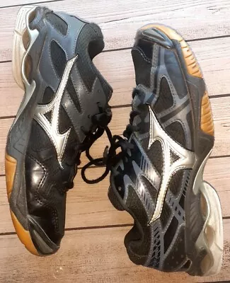 Mizuno Wave Bolt 4 Womens Size 9 Volleyball Shoes 430188.9073 Black Sneakers • $13.99