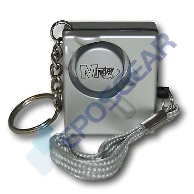 Silver 140db Minder Personal Panic Rape Attack Safety Keyring Alarm • £5.05