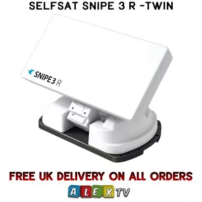 Selfsat Snipe 3 R Twin LNB With Remote Control Motorhome Caravan Satellite Dish • £1349.99