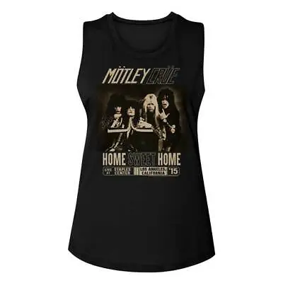 Motley Crue Girls Womens Tank Home Sweet Home Sleeveless Heavy Metal Tommy Lee • $29.99