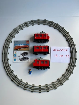 £115 • Buy Lego 7725 Vintage 12v Passenger Train - Good Condition With Instructions