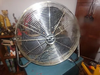 Vintage Hampton Bay 3 Speed 22  High Velocity Industrial Floor Fan Works Great • $78