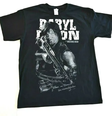 Walking Dead Daryl Dixon Tee-Shirt - XL 2XL New Black Wing Back • $16.99