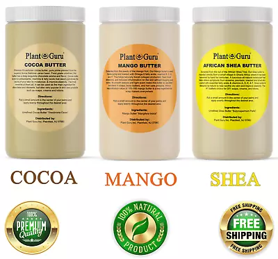 Raw African Shea Cocoa Kokum Mango Butter 100% Pure Organic Unrefined Bulk • $13.95