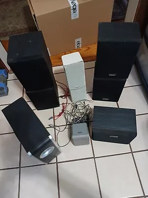 Speaker Lot All Tested  Sony Yamaha Rca Optima Sharp • $25