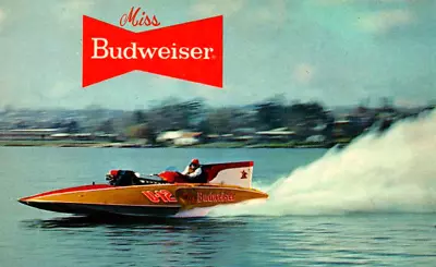 Hydroplane - The Miss Budweiser - 200 MPH - In The 1960s • $4.50
