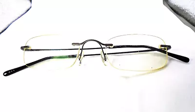 Marchon AIRLOCK 2 760 34 Gunmetal 135 Rimless Eyeglasses Frames • $44.49