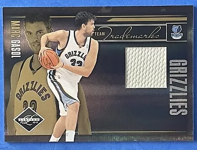 2010-11 Panini Limited Team Trademarks Patch Marc Gasol 8/99 #16 Grizzlies • $9.99