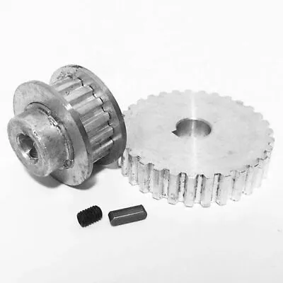 Metal Cutting Machine Gears Synchronous Pulley Gear Motor Belt Gear Mini Lathe • $14.64