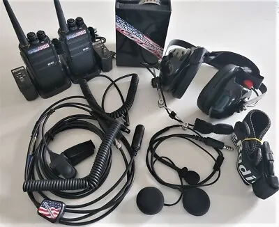 RaceRadiosDirect ShortTrack Budget GT Set Driver To Spotter Racing Radio System • $399.99