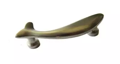 NEW Beachy Large Fish Pewter Drawer Pull Restoration Hardware - 4.5  Long • $17.98