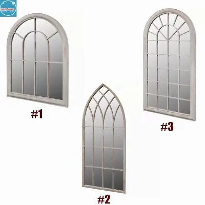 Gothic Arch Garden Mirror Vintage Outdoor/Indoor Garden Window Illusion Decor UK • £115.25