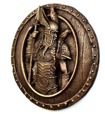 £54.99 • Buy Odin Statue Norse Raven Viking Decor Scandinavian Art Bronze Sculpture Decor