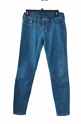 True Religion Casey Stretch Women’s Size 29 (29x29) Peacock Blue • $28.65