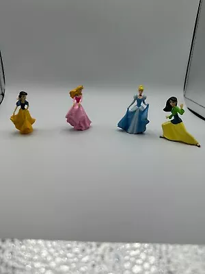 4pc Lot Disney Princess Mulan Aurora Snow White Cake Topper Action Figures • $22